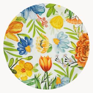 Porcelánové taniere na pizzu Blooming, 6 ks
