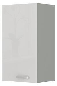 Horná kuchynská skrinka Brunea 40 G-72 1F (sivá + lesk biely). Vlastná spoľahlivá doprava až k Vám domov. 1024989