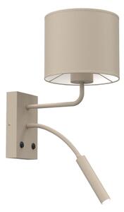 Nástenné svietidlo ARDEN 1xE27/15W/230V + 1xG9/8W béžové