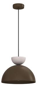 Závesné svietidlo na lanku NEVIS 1xE27/15W/230V, priemer 29 cm, hnedé