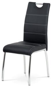 Jedálenská stolička čierna HC-484 BK