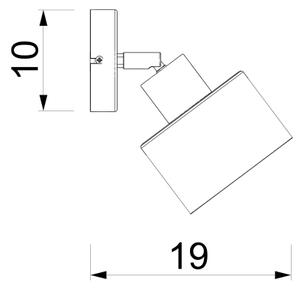 Nástenné bodové svietidlo PARKLA 1xE27/15W/230V béžová/zlatá