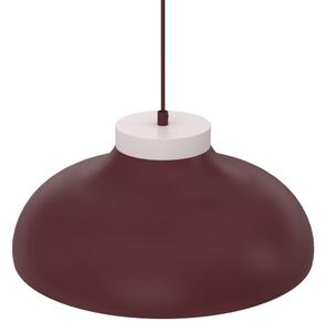 Luster na lanku BASCA 1xE27/15W/230V bordový/krémový
