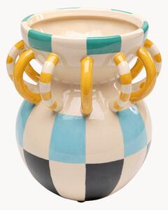 Ručne maľovaná dekoračná váza Harlequin, V 24 cm