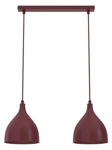 Závesný luster na lanku NOAK CLASSIC 2xE27/15W/230V bordový
