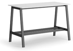 Vysoký barový stôl, 1600 x 800 mm, biela