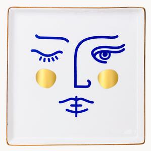 Porcelánový dekoračný podnos Janus Goddess