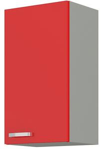 Horná kuchynská skrinka Roslyn 40 G 72 1F (červená + sivá). Vlastná spoľahlivá doprava až k Vám domov. 1032680