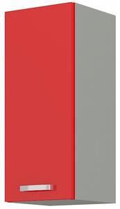 Horná kuchynská skrinka Roslyn 30 G 72 1F (červená + sivá). Vlastná spoľahlivá doprava až k Vám domov. 1032688