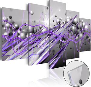 Obraz výbuch abstrakcie na akrylátovom skle - Purple Strike