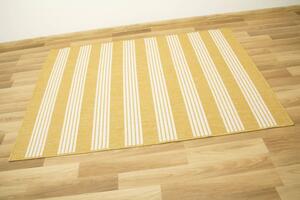 Šnúrkový obojstranný koberec Brussels 205617/10710 horčicový