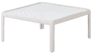 Záhradný konferenčný stolík svetlobéžový syntetický materiál 69 x 69 cm moderný štýl exteriér záhrada