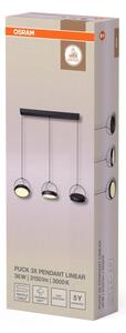 Osram - LED luster na lanku DECOR PUCK 3xLED/12W/230V CRI 90 čierny