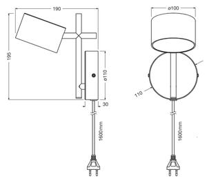 Osram - stmievateľné LED nástenné svietidlo DECOR KYOTO LED/12W/230V čierna