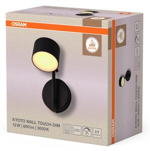Osram - stmievateľné LED nástenné svietidlo DECOR KYOTO LED/12W/230V čierna