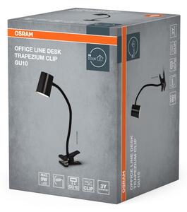 Osram - Stolná lampa s klipom DESK LINE 1xGU10/9W/230V čierna