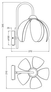 Osram - Nástenné svietidlo DECOR RATTAN 1xE27/15W/230V béžová/čierna