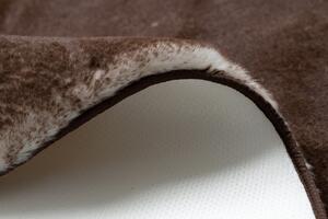 Koberec LAPIN Shaggy slonia kosť/čokoláda protišmykový