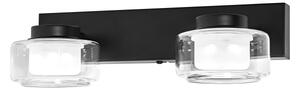 Osram - LED kúpeľňové nástenné svietidlo ORBIS FLAME 2xLED/5,5W/230V IP44 čierna