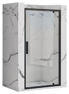 Rea - Sprchové dvere Rapid Swing - čierna/transparentná - 70x195 cm L/P