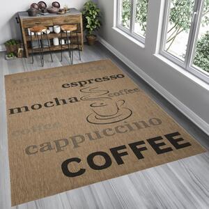Koberec Floorlux 20220 Coffee / čierny