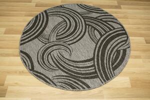 Šnúrkový obojstranný koberec Brussels 205449/11020 sivý / grafitový