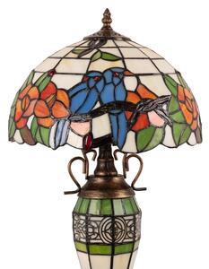 Brilagi - Tiffany vitrážová stolná lampa JUNGLE 1xE27/60W/230V + 1xE14/40W