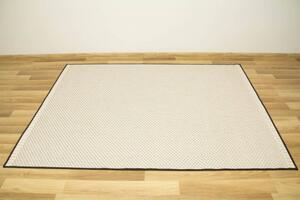 Šnúrkový obojstranný koberec Brussels 205668/10110 antracitový/krémový