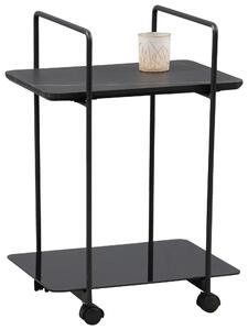 SERVÍROVACÍ VOZÍK, čierna, 45/35/65 cm - Barový nábytok, Online Only