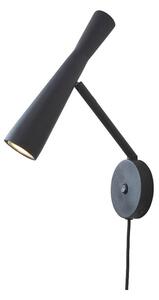 MUZZA Nástenná lampa Ordos čierna