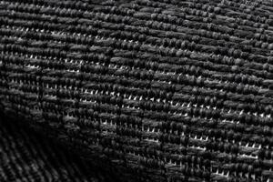 Šnúrkový koberec SIZAL TIMO 0000 čierny kruh