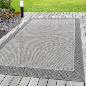 Šnúrkový koberec Aruba sivý / krémový