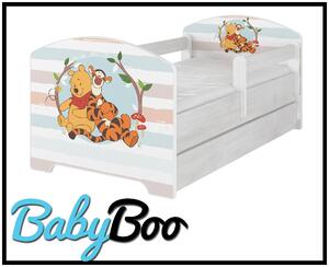 Detská posteľ Disney - MACKO PÚ A TIGRÍK 160x80 cm