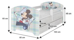 Detská posteľ Disney - MACKO PÚ A TIGRÍK 160x80 cm