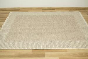 Šnúrkový koberec Oria 88013/YV7-J béžový / krémový