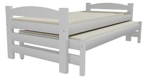Detská posteľ s výsuvnou prístelkou z MASÍVU 180x80cm bez šuplíku - DPV009