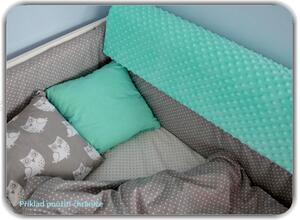 Chránič na detskú posteľ MINKY 70 cm - malinový