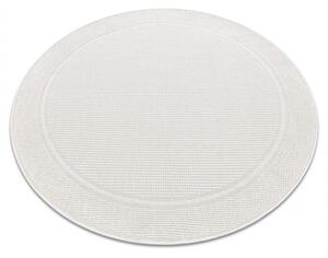 Šnúrkový koberec SIZAL TIMO 5979 kruh, biely
