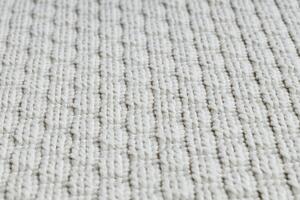 Šnúrkový koberec SIZAL TIMO 6272 kruh biely