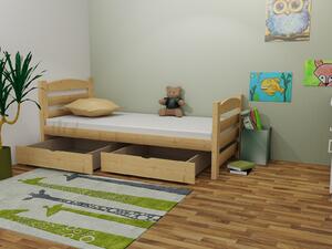 Detská posteľ z masívu 180x80cm bez šuplíku - M04