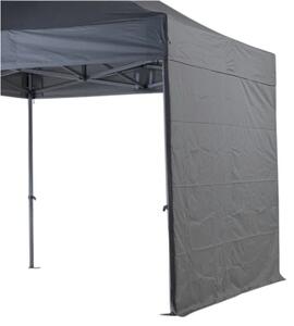 TENTino BOČNÁ PLACHTA 300 gsm - 4 m na 4x4 m / 4x6.4 m / 4x8 m Farba opláštenia: 17A - ANTRACIT