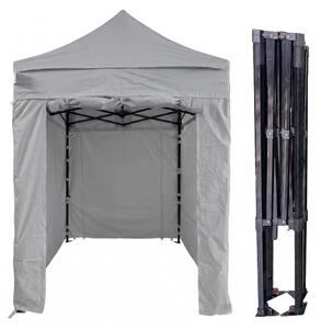 TENTino Nožnicový párty stan 2x2 m STEEL HEXAGON Farba opláštenia: 5A - ŠEDÁ