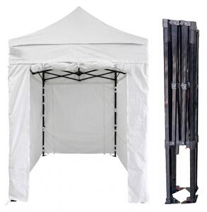 TENTino Nožnicový párty stan 2x2 m STEEL HEXAGON Farba opláštenia: 11A - ČIERNA