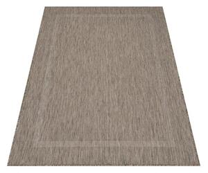 Šnúrkový koberec Relax ramka hnedý