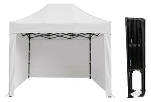 TENTino Nožnicový párty stan 2x3 m STEEL HEXAGON Farba opláštenia: 1A - BIELA