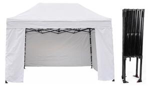 TENTino Nožnicový párty stan 2x4 m STEEL HEXAGON Farba opláštenia: 1A - BIELA