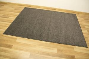 Metrážny koberec Alpha 77 sivý / čierny