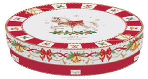 FEDORA Home Vianočné dezertné taniere Christmas Tale, set 4 ks, priemer 19 cm