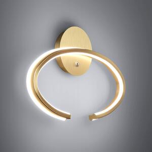 Nástenné svetlo Stars of Light Bogado, zlatá, 40 cm, stmievateľné, Mosadz / zlato, Obývacia izba / jedáleň, kov, Moderný, Nástenné svietidlo