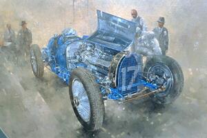Miller, Peter - Umelecká tlač Type 59 Grand Prix Bugatti, 1997, (40 x 26.7 cm)